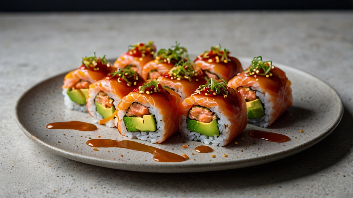 Spicy Salmon roll (10 bitar)